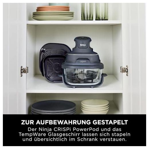Heißluftfritteuse 3,8 l 1700 W (Blau, Grau, Transparent) FN101EU Crispi 