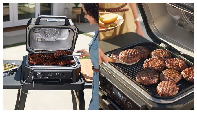 1 Zone(n) 1700 W  OG850EU Woodfire Pro XL Outdoor Grill und Smoker (Schwarz, Grau) 
