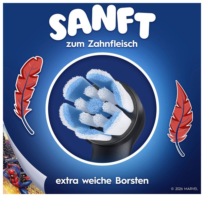 iO Kids 6+ Marvel Spiderman Aufsteckbürsten, 2 Stück 
