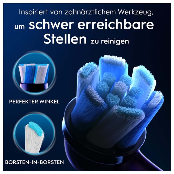 iO Ultimative Reinigung, Original Aufsteckbürsten, Schwarz, 2 Stück 