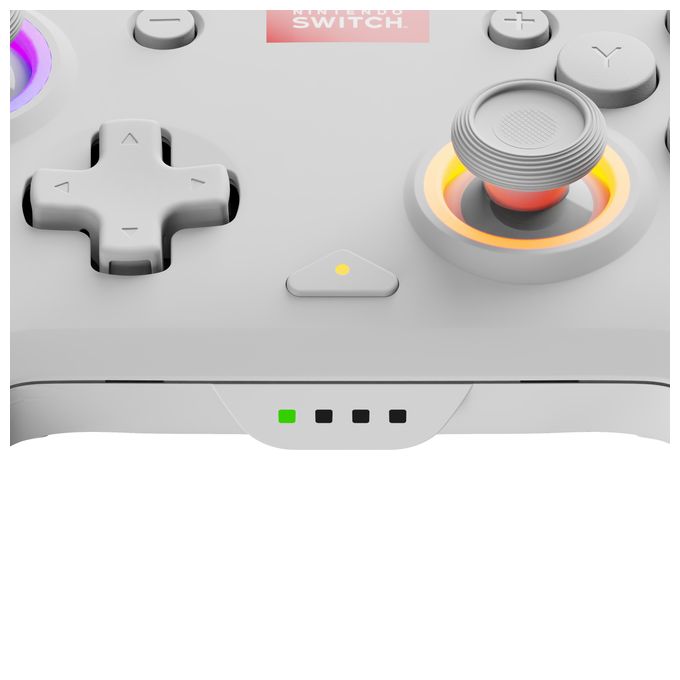 Analog / Digital Gamepad für Nintendo Switch, Nintendo Switch Lite, Nintendo Switch OLED  Afterglow Wave (Weiß) 