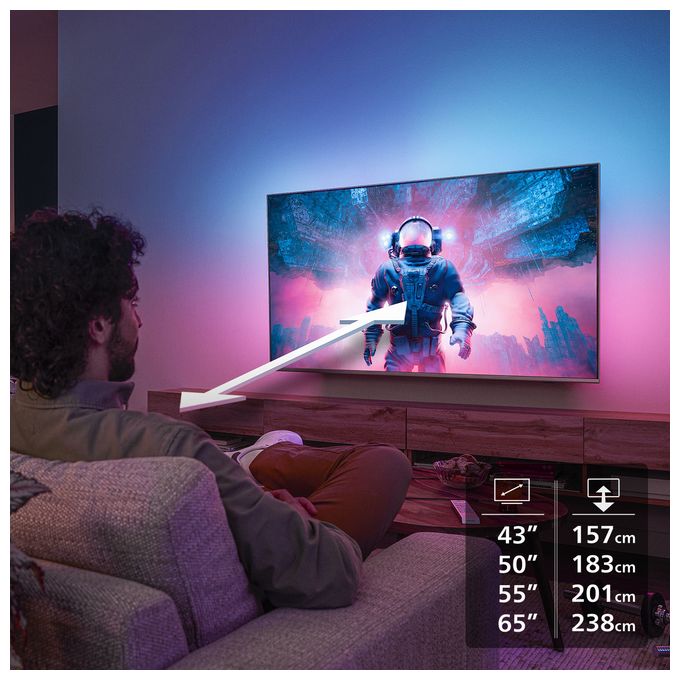 QLED 127 cm (50 Zoll) Fernseher 4K Ultra HD VESA 200 x 100 mm 50PUS8500/12 
