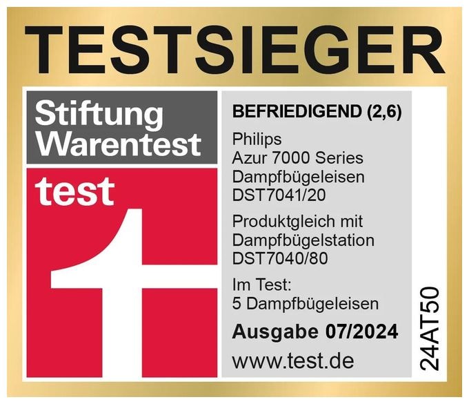 50 g/min Trocken- & Dampfbügeleisen 7000 Series DST7041/20 