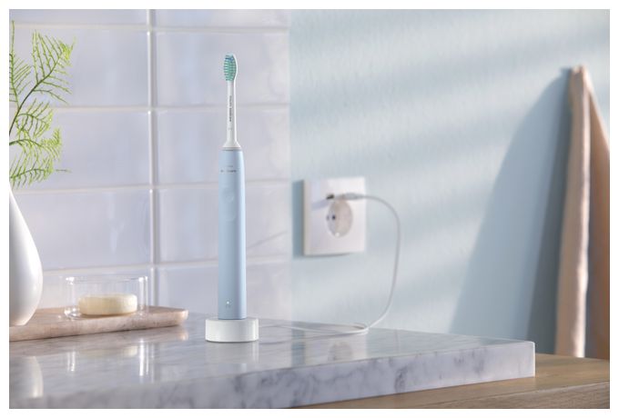 Schall-Zahnbürste für Erwachsene  HX3651/12 Sonicare 2100 Series (Blau, Weiß) 
