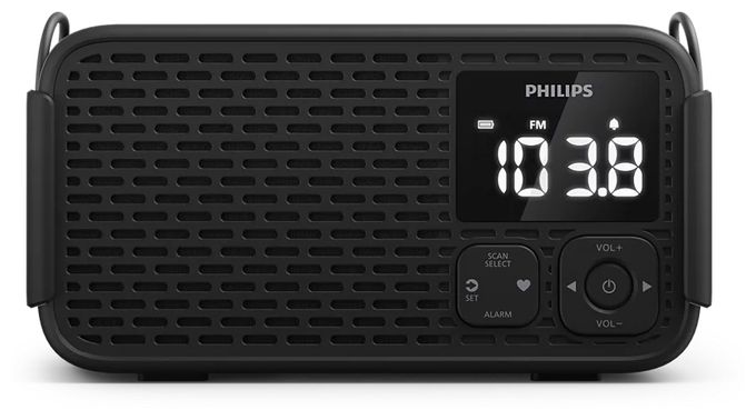 FM, AM Radio Tragbar Staubgeschützt, Wasserfest IP55  TAR3500/00 (Schwarz) 
