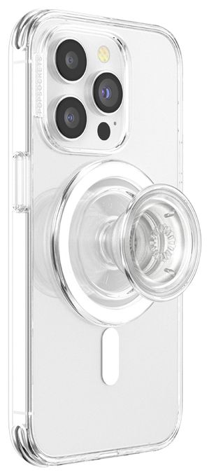 Fingerring für Apple iPhone 12+  PopGrip MagSafe Round (Transparent) 