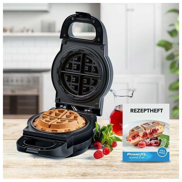 Waffeleisen rund für 1 Waffel(n) 764 W M35523 Waffle Star 