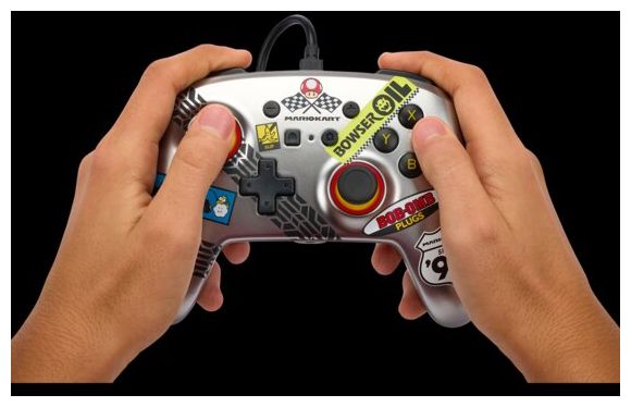 Gamepad für Nintendo Switch (Schwarz, Blau, Orange, Rot, Silber, Weiß) Enhanced Wired Controller Mario Kart 