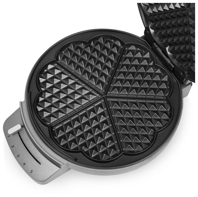 Waffeleisen Herz (Form) für 5 Waffel(n) 1200 W 132380 DeLuxe 