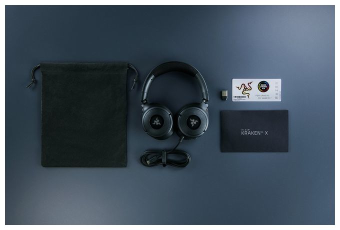 Ohraufliegender Kopfhörer Kabelgebunden USB Type-C / USB Type-A  Kraken V4 X (Schwarz) 
