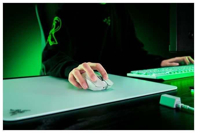 35000 DPI Gaming Maus Optisch  Viper V3 Pro (Weiß) 