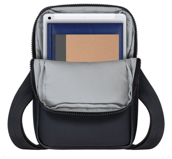Messengerhülle aus Kunststoff für Jede Marke bis 20,3 cm (8") Staubresistent, Kratzresistent (Schwarz) 8810 Crossbody Tasche 