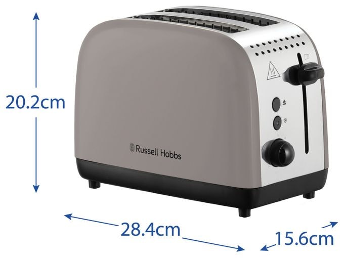 Toaster 1670 W 2 Scheibe(n) 6 Stufen  26931-56 Colours Plus (Schwarz, Mokka) 