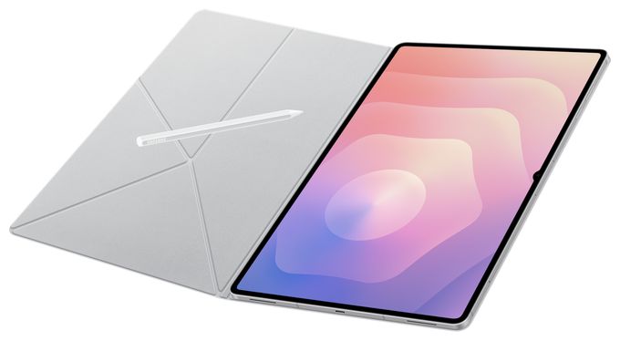 Cover für Samsung Galaxy Tab S11 Ultra bis 27,9 cm (11") Staubresistent mit Magnetverschluss (Weiß) Book 