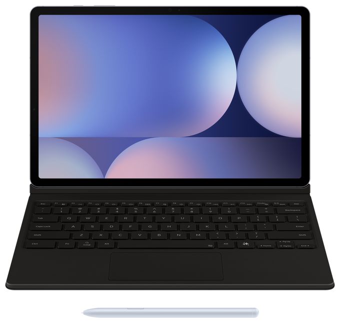 für Samsung Galaxy Tab S10+ / S9+ / S9 FE+ bis 31,5 cm (12.4")  Book Cover Keyboard EF-DX825 (Schwarz) 