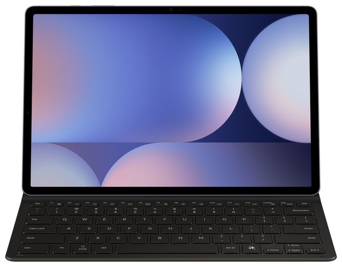 für Samsung Galaxy Tab S10+, Galaxy Tab S9+, Galaxy Tab S9 FE+ bis 31,5 cm (12.4") Kratzresistent mit Magnetisch  Book Cover Keyboard Slim (Schwarz) 
