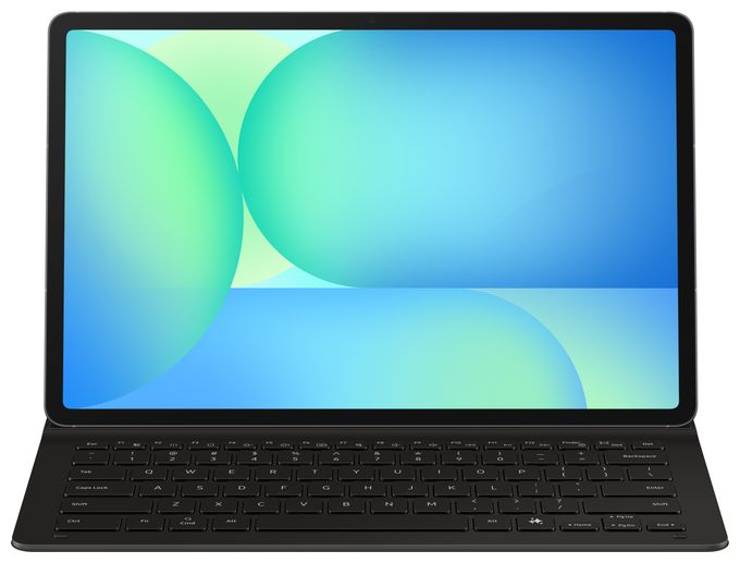 für Samsung Galaxy Tab S10 FE+  Book Cover Keyboard Slim (Schwarz) 