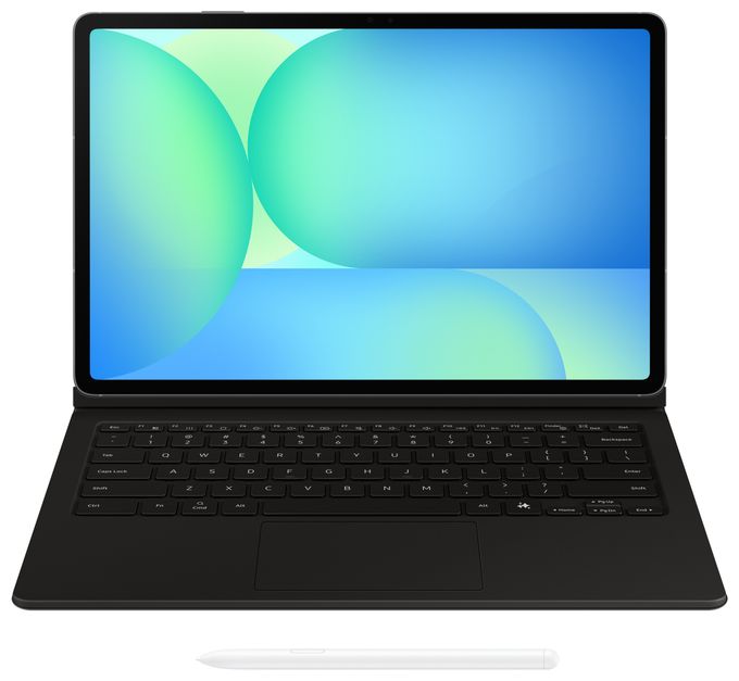 für Samsung Galaxy Tab S10 FE+  Book Cover Keyboard (Schwarz) 