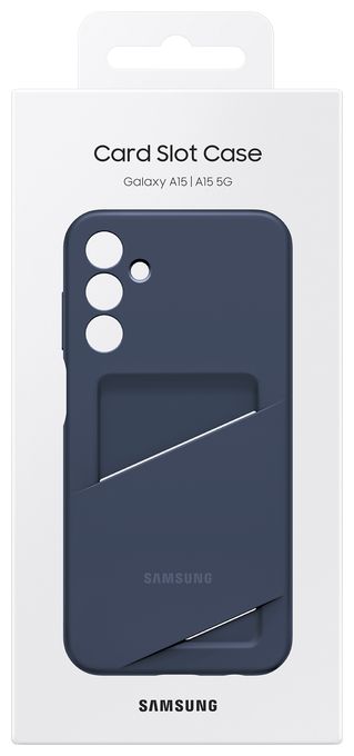 Cover für Samsung Galaxy A15  Card Slot (Schwarz, Blau) 
