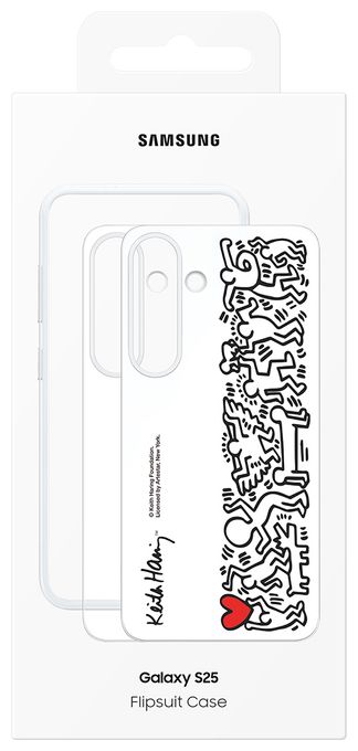 Cover für Samsung Galaxy S25  FlipSuit Case (Mehrfarbig, Weiß) 