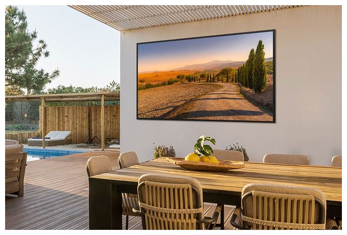 NeoQLED 139,7 cm (55 Zoll) Fernseher 4K Ultra HD VESA 200 x 200 mm GQ55LST7DAT The Terrace 