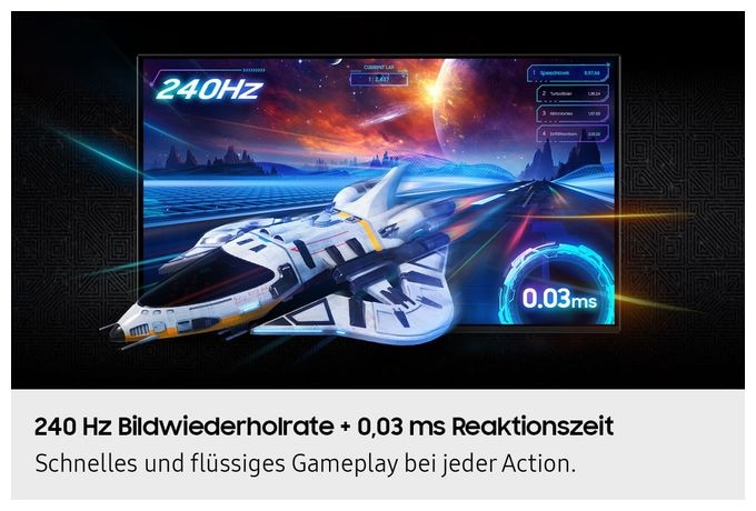 4K Ultra HD Monitor 81,3 cm (32 Zoll) 16:9 0,03 ms 250 cd/m²  Odyssey LS32FG814SUXEN (Silber) 