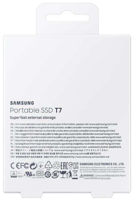 2 TB SSD  Portable SSD T7 (Blau) 