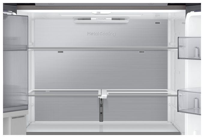 Side-by-Side Kühl-/ Gefrierkombination 395 l / 250 l 367 kWh NoFrost 1853 mm x 912 mm  RF65DB970E22 (Schwarz) 