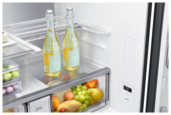 Side-by-Side Kühl-/ Gefrierkombination French Door 386 l / 250 l 365 kWh NoFrost 1830 mm x 912 mm  RF65DG960ESG (Edelstahl) 