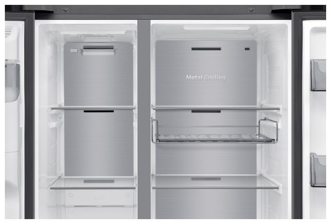 Side-by-Side Kühl-/ Gefrierkombination 420 l / 220 l 349 kWh 1784 mm x 912 mm  RS90F65EDT (Edelstahl) 
