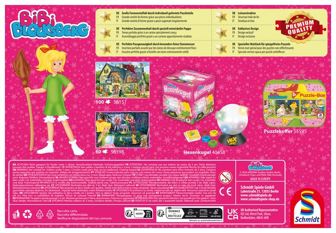 56542 Bibi Blocksberg, Hexenrennen Kinderpuzzle, 150 Teile 