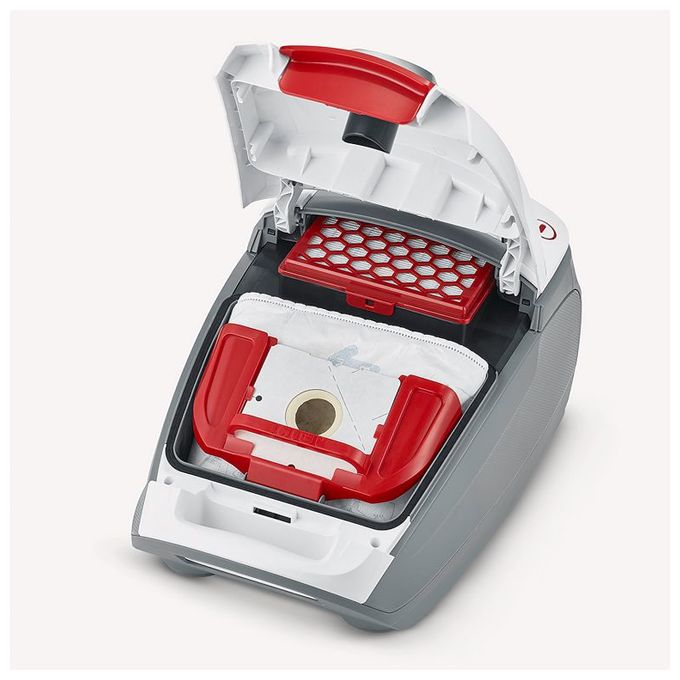 Bodenstaubsauger mit Staubbeutel 850 W HEPA  BC7047 (Rot, Weiß) 