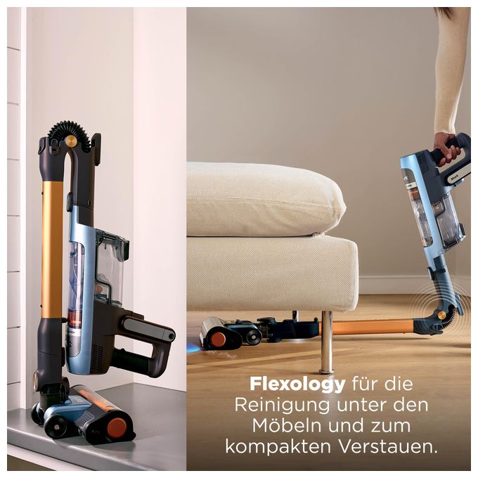 Handstaubsauger Beutellos bis 60 min Laufzeit HEPA  IA1244EU (Blau) 