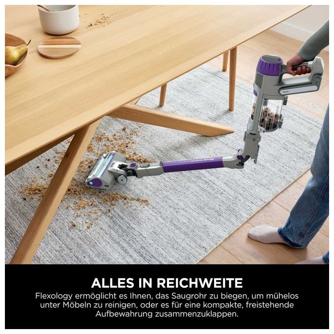 Handstaubsauger Beutellos bis 70 min Laufzeit  IP1251EUT PowerDetect (Grau, Violett) 