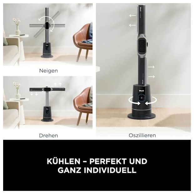 Turmventilator Stand  TH200EU TurboBlade (Anthrazit, Gold) 