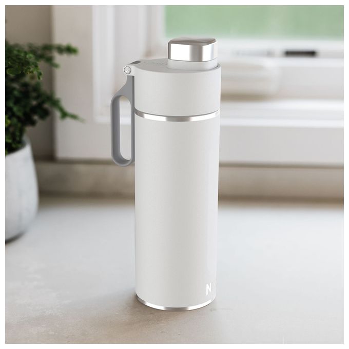 Kunststoff, Edelstahl  Thirsti 700ml (Weiß) 