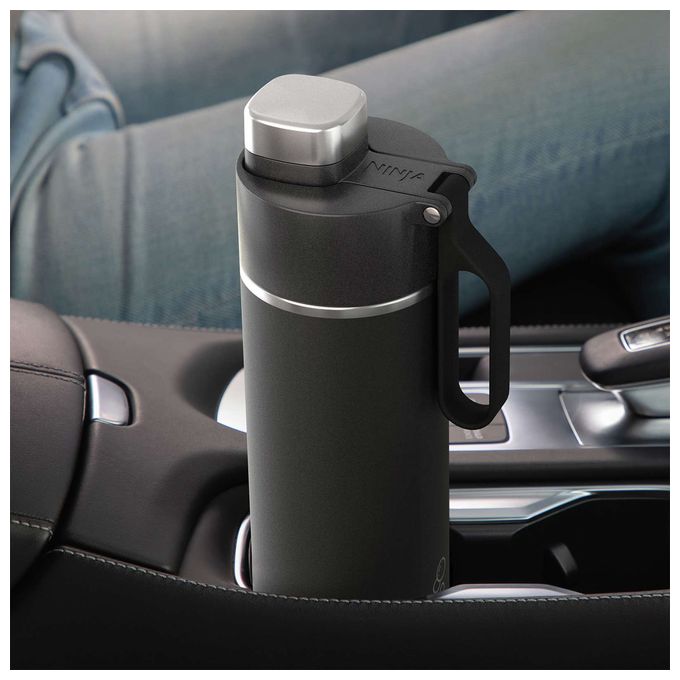 Kunststoff, Edelstahl  Thirsti 700ml (Schwarz) 