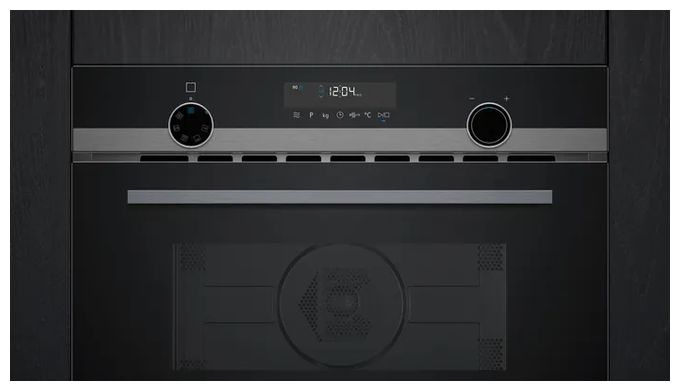 Einbau-Mikrowelle 900 W Größe: maxi 5 Stufen Grill (Schwarz) iQ500 CM485AGB1 