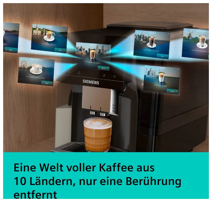 Kaffeevollautomat 19 bar 2,4 l 320 g  EQ700 TQ725E03 iAroma (Schwarz) 