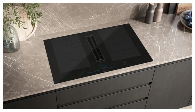 80 cm Induktionskochfeld 4 Kochzonen mit integriertem Dunstabzug iQ700 EX800NX68E autarkes 