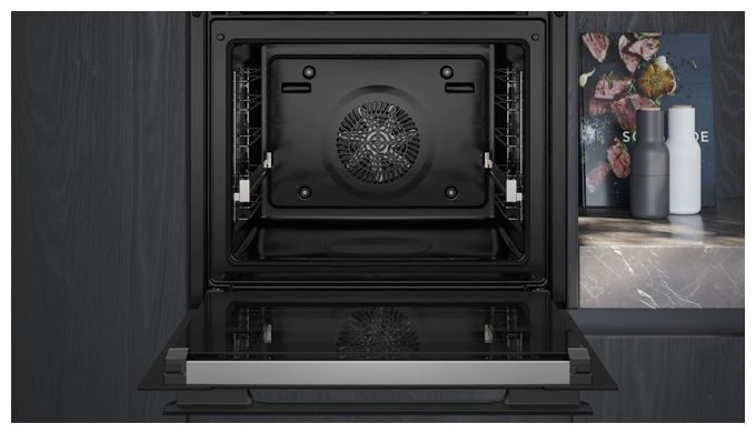 Einbaubackofen groß AutoClean (Schwarz) iQ700 HB978GNM1 