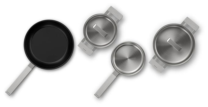 (Edelstahl) HZ9SE040 Kochgeschirr-Set 4-teilig 