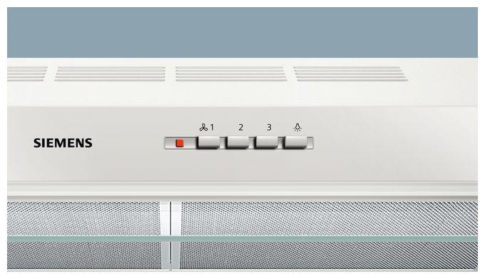 Abluft/Umluft Dunstabzugshaube/Esse Unterbau 60 cm (Weiß) iQ100 LU63LCC20 