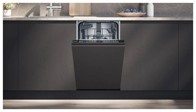 45 cm Geschirrspüler vollintegriert (ohne Front) Leise 10 Maßgedecke aquaStop Funktion Wärmetauscher iQ100 SR61HX16KE 