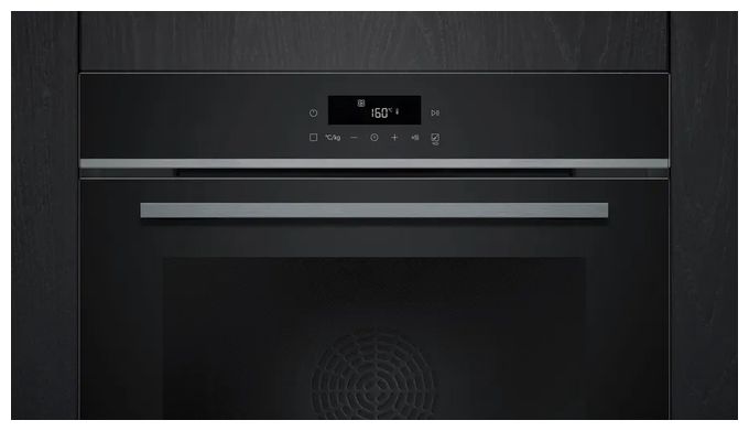 Einbaubackofen groß AutoClean (Schwarz/Edelstahl) iQ300 HB472G0B3 