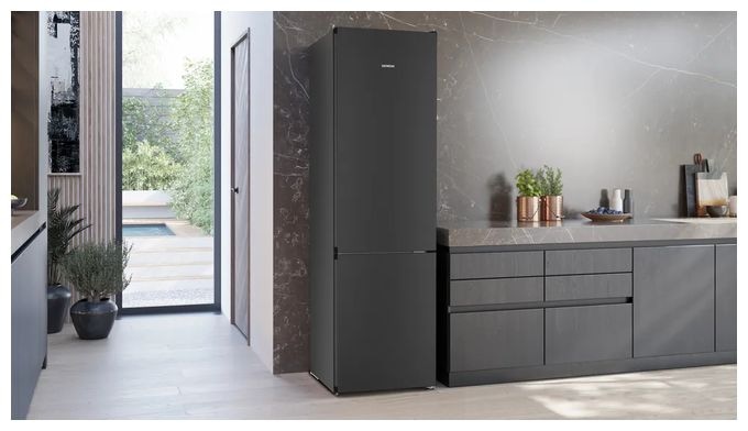 260 l / 103 l Kühl-Gefrierkombi freistehend NoFrost 112 kWh Jahr  iQ300 KG39N2XAG (Gebürsteter Stahl) 
