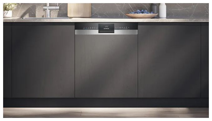 60 cm Geschirrspüler teilintegriert (ohne Front) Sehr leise 14 Maßgedecke aquaStop Funktion Wärmetauscher iQ300 SN53ES22CE 