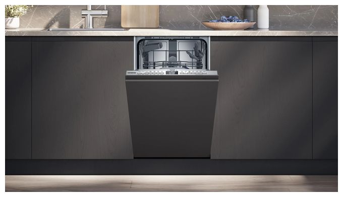 45 cm Geschirrspüler vollintegriert (ohne Front) Leise 10 Maßgedecke aquaStop Funktion Wärmetauscher iQ300 SR63HX77KE 