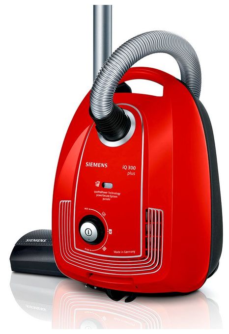 Bodenstaubsauger mit Staubbeutel 750 W Hygienefilter  iQ300 VSP3AAAA Limited Edition (Rot) 