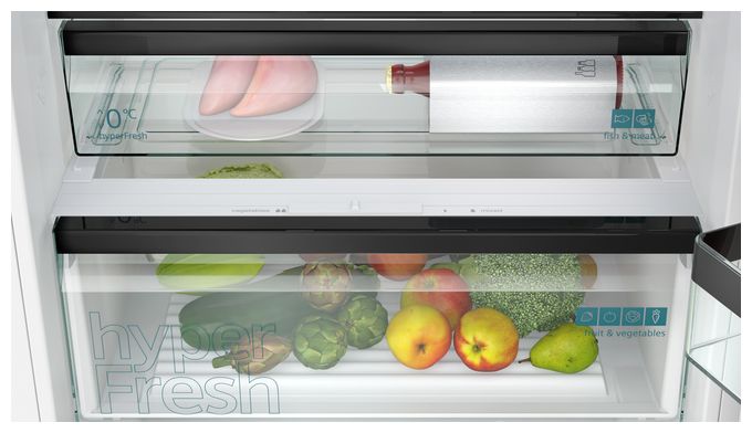 284 l Kühlteil 98 l Gefrierteil 194 cm Einbau Kühl-/Gefrierkombination NoFrost iQ500 KB96NSDD0 
